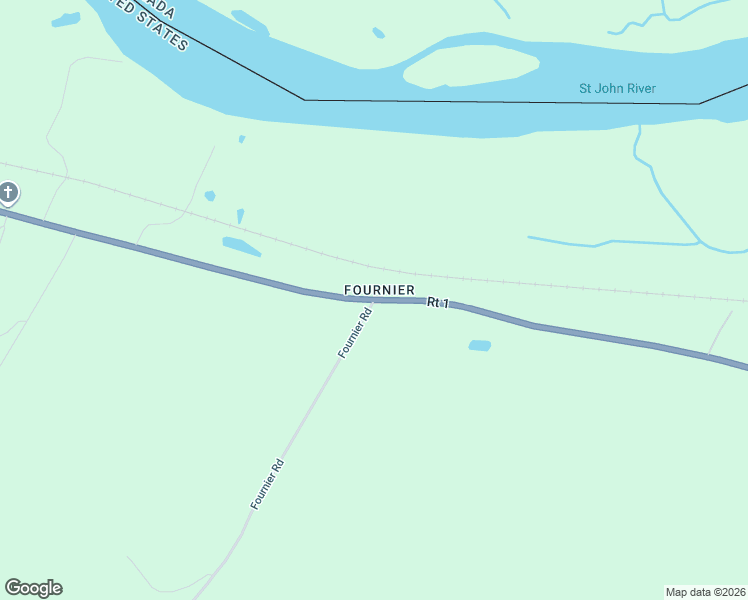 map of restaurants, bars, coffee shops, grocery stores, and more near 3 Fournier Road in Madawaska