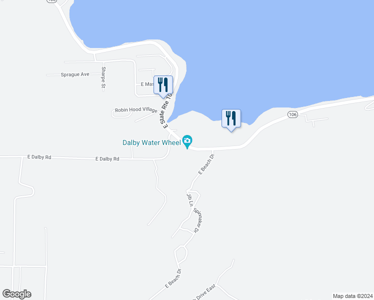 map of restaurants, bars, coffee shops, grocery stores, and more near 6940 Washington 106 in Union