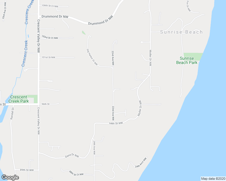 map of restaurants, bars, coffee shops, grocery stores, and more near 9814 22nd Avenue Northwest in Gig Harbor