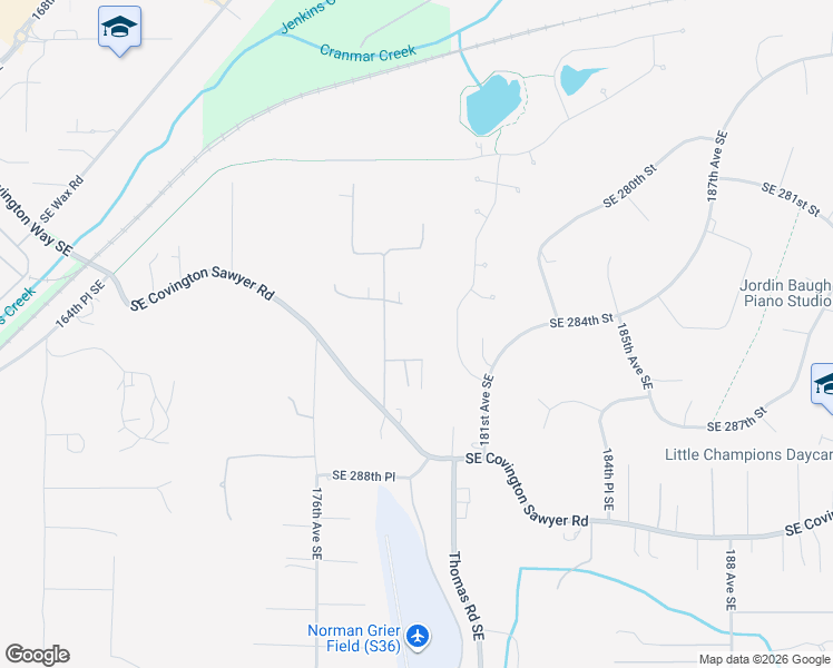 map of restaurants, bars, coffee shops, grocery stores, and more near 17828 Southeast 285th Street in Kent