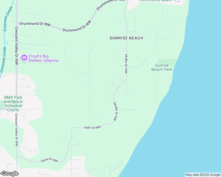 map of restaurants, bars, coffee shops, grocery stores, and more near 9810 Moller Drive Northwest in Gig Harbor
