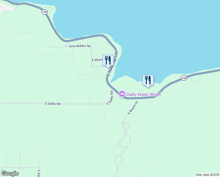 map of restaurants, bars, coffee shops, grocery stores, and more near 6881 Washington 106 in Union