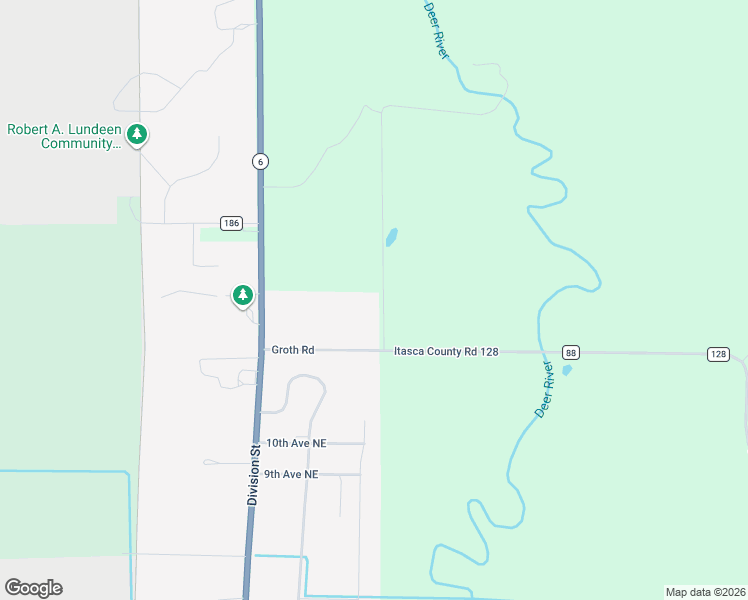 map of restaurants, bars, coffee shops, grocery stores, and more near 32506 Parmeter Road in Deer River