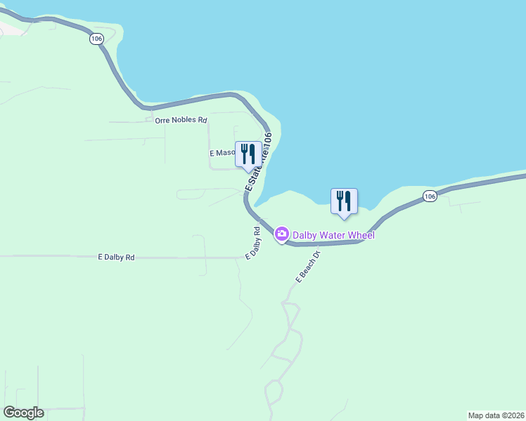 map of restaurants, bars, coffee shops, grocery stores, and more near 6881 Washington 106 in Union