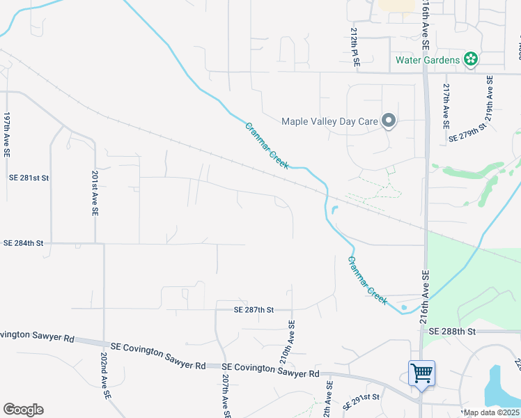 map of restaurants, bars, coffee shops, grocery stores, and more near 20817 Southeast 281st Street in Kent