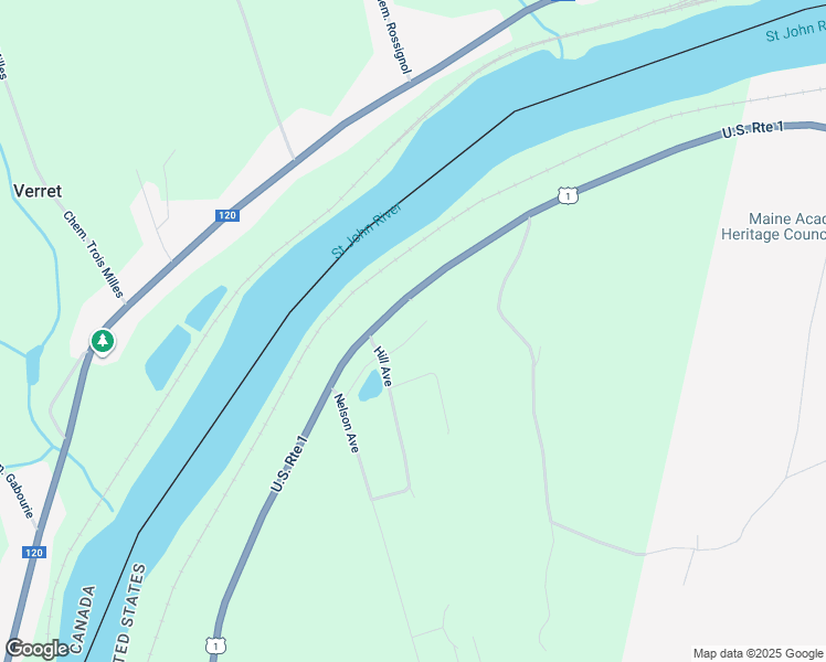 map of restaurants, bars, coffee shops, grocery stores, and more near 3 Hill Avenue in Frenchville