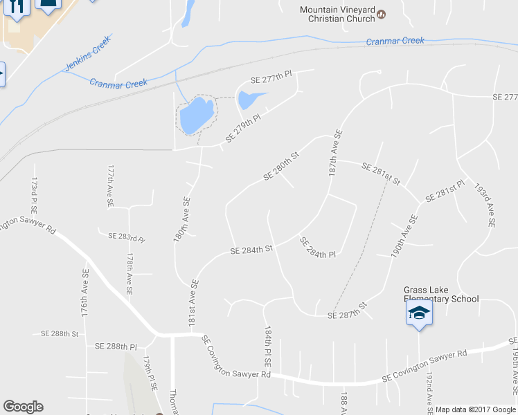 map of restaurants, bars, coffee shops, grocery stores, and more near 28317 185th Avenue Southeast in Kent