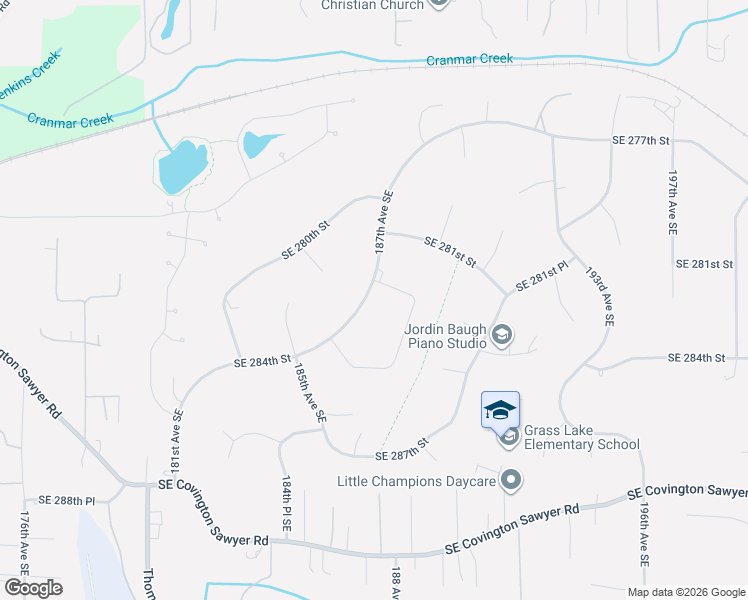 map of restaurants, bars, coffee shops, grocery stores, and more near 28210 187th Avenue Southeast in Kent