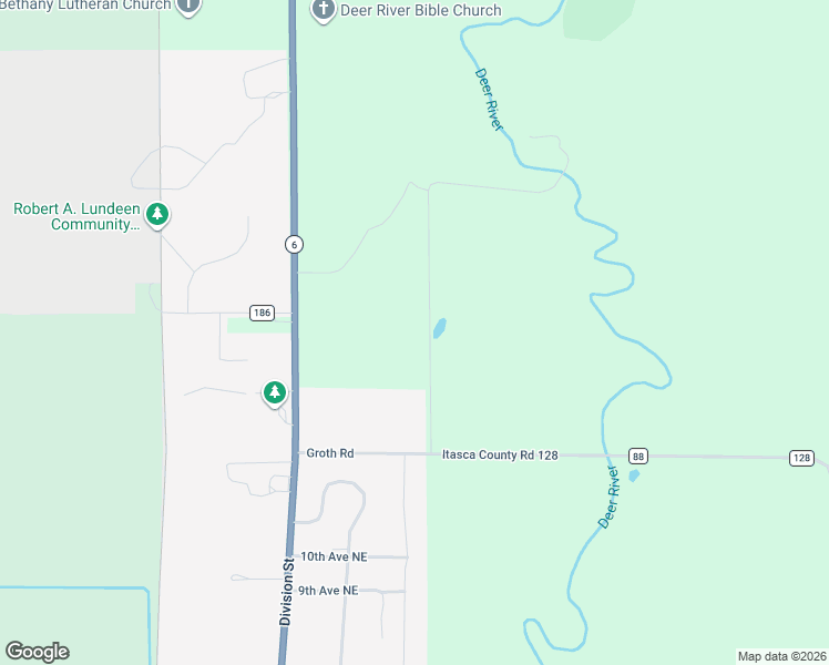 map of restaurants, bars, coffee shops, grocery stores, and more near 32712 Minnesota 6 in Deer River