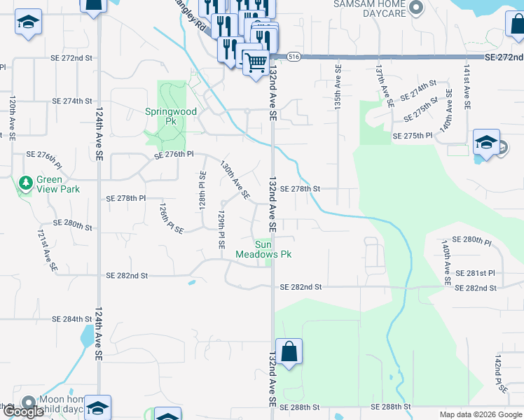map of restaurants, bars, coffee shops, grocery stores, and more near in Kent