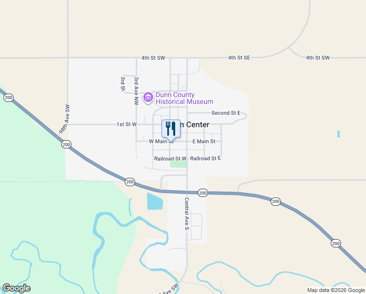 map of restaurants, bars, coffee shops, grocery stores, and more near in Dunn Center