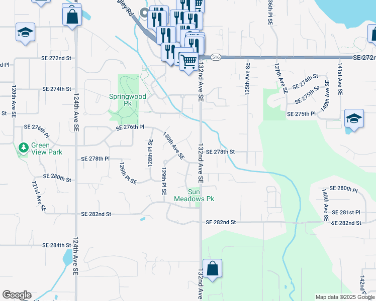 map of restaurants, bars, coffee shops, grocery stores, and more near in Kent
