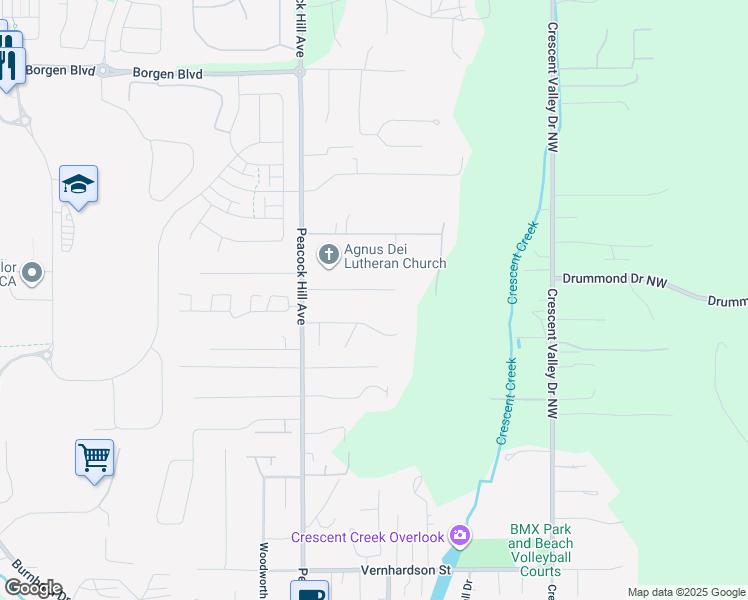map of restaurants, bars, coffee shops, grocery stores, and more near 3526 105th Street Northwest in Gig Harbor