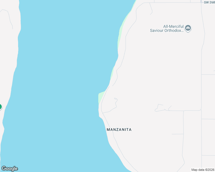 map of restaurants, bars, coffee shops, grocery stores, and more near 27712 Manzanita Beach Road Southwest in Vashon