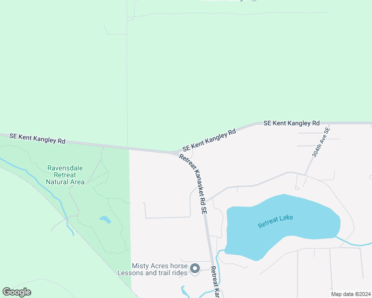 map of restaurants, bars, coffee shops, grocery stores, and more near 30398 Southeast Kent Kangley Road in Ravensdale