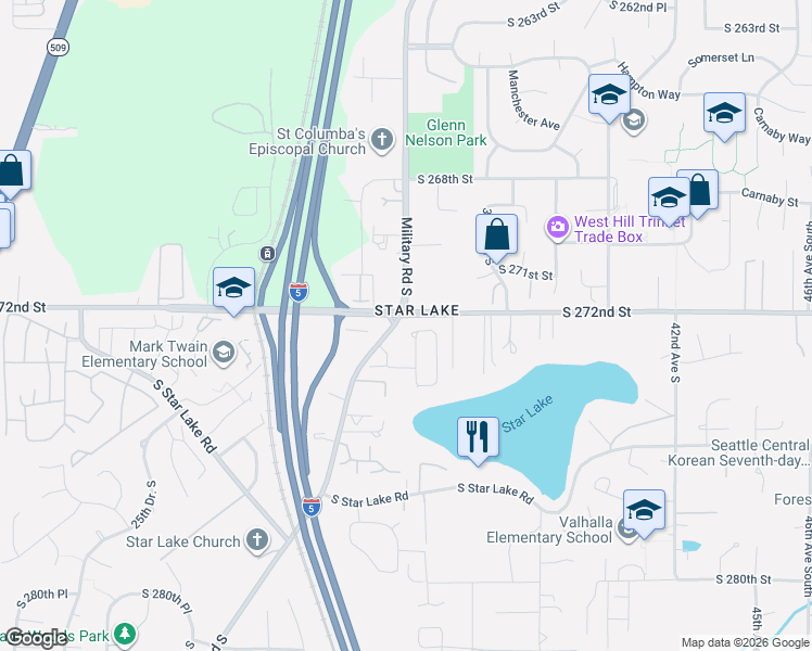 map of restaurants, bars, coffee shops, grocery stores, and more near in Kent