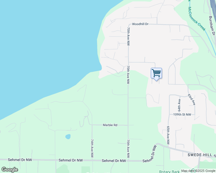 map of restaurants, bars, coffee shops, grocery stores, and more near 11110 70th Avenue Northwest in Gig Harbor