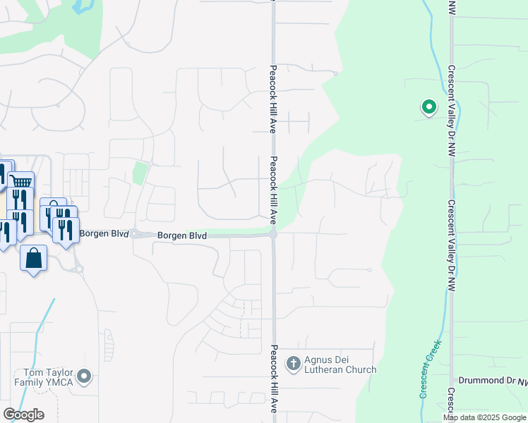 map of restaurants, bars, coffee shops, grocery stores, and more near 11225 38th Avenue Court Northwest in Gig Harbor