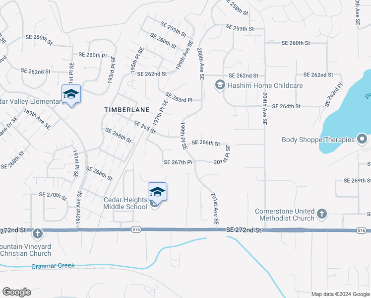 map of restaurants, bars, coffee shops, grocery stores, and more near 26609 199th Place Southeast in Covington