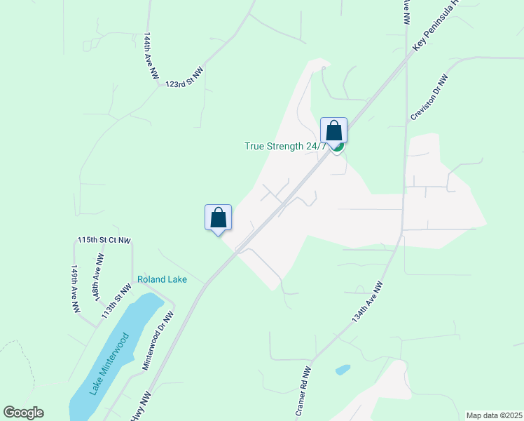 map of restaurants, bars, coffee shops, grocery stores, and more near 13922 117th Street Court Kp North in Gig Harbor