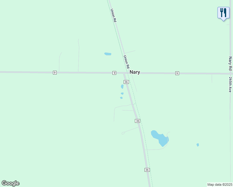 map of restaurants, bars, coffee shops, grocery stores, and more near 48813 County 36 in Laporte