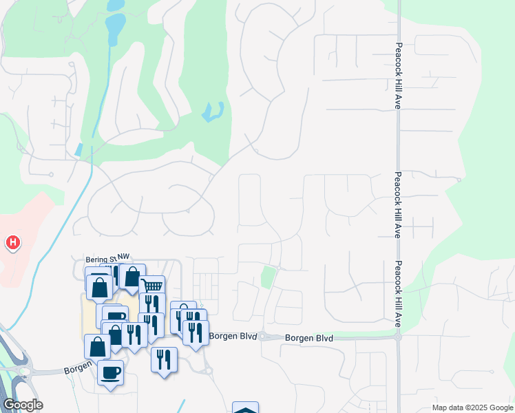 map of restaurants, bars, coffee shops, grocery stores, and more near 11794 Olympus Way in Gig Harbor