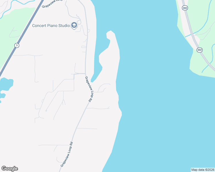 map of restaurants, bars, coffee shops, grocery stores, and more near 7100 East Grapeview Loop Road in Mason County