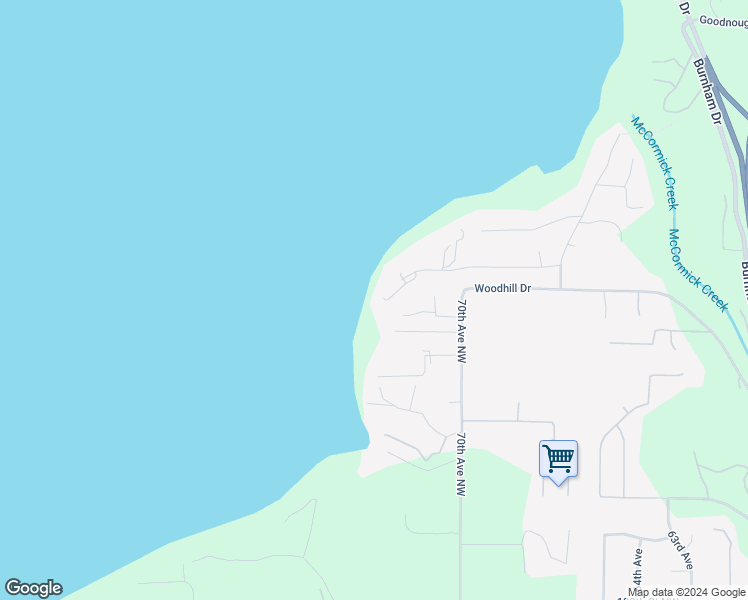 map of restaurants, bars, coffee shops, grocery stores, and more near 7227 120th Street Northwest in Gig Harbor
