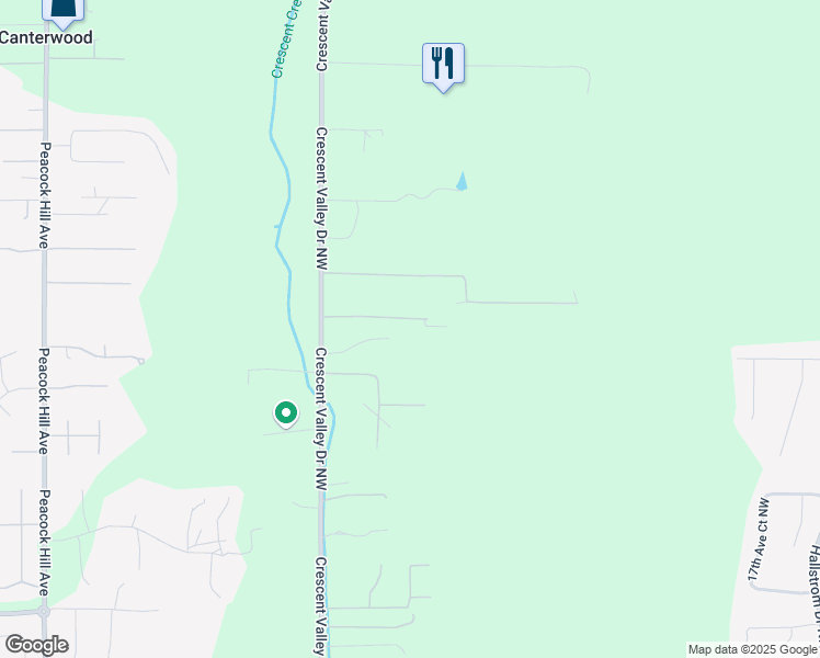 map of restaurants, bars, coffee shops, grocery stores, and more near 2710 120th Street Court Northwest in Gig Harbor