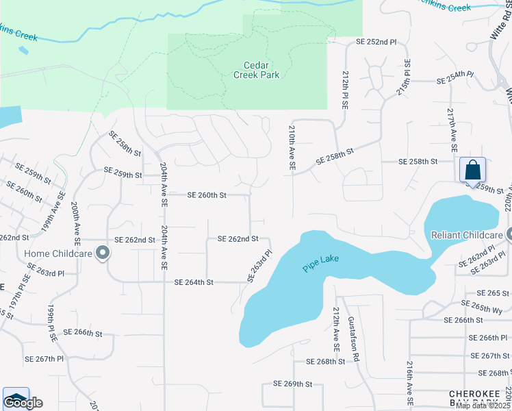 map of restaurants, bars, coffee shops, grocery stores, and more near 26020 208th Avenue Southeast in Covington