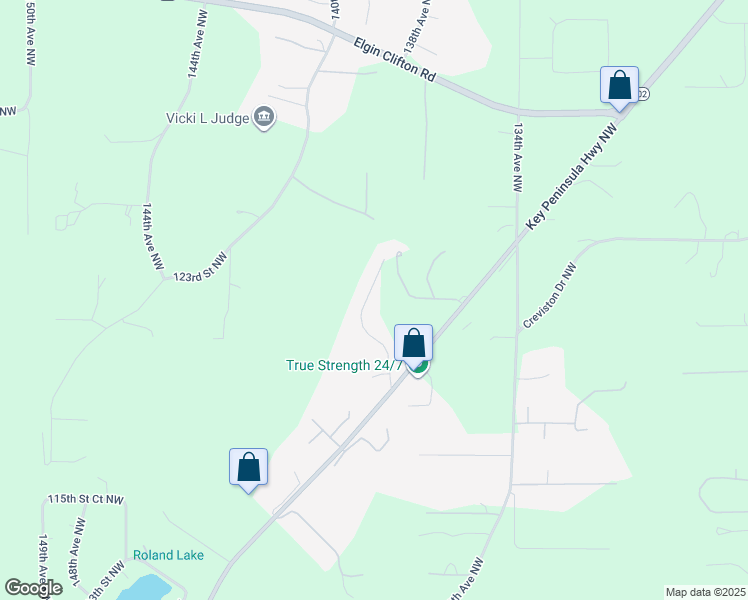 map of restaurants, bars, coffee shops, grocery stores, and more near 12227 138th Avenue Kp North in Gig Harbor