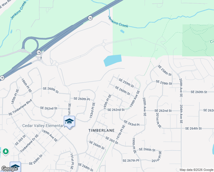 map of restaurants, bars, coffee shops, grocery stores, and more near 26009 196th Avenue Southeast in Kent