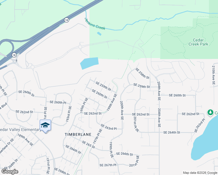 map of restaurants, bars, coffee shops, grocery stores, and more near 19644 Southeast 259th Street in Covington