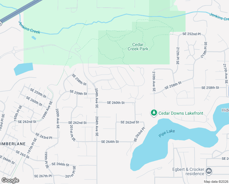 map of restaurants, bars, coffee shops, grocery stores, and more near 20531 Southeast 258th Place in Covington