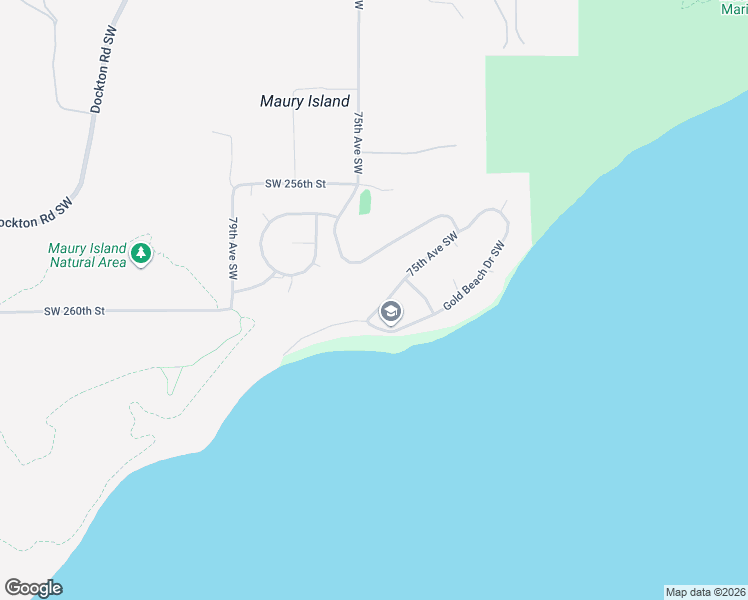 map of restaurants, bars, coffee shops, grocery stores, and more near 25931 75th Avenue Southwest in Vashon