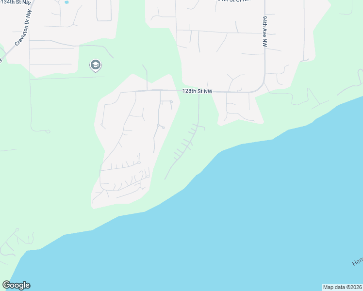 map of restaurants, bars, coffee shops, grocery stores, and more near 12404 98th Avenue Court Northwest in Gig Harbor