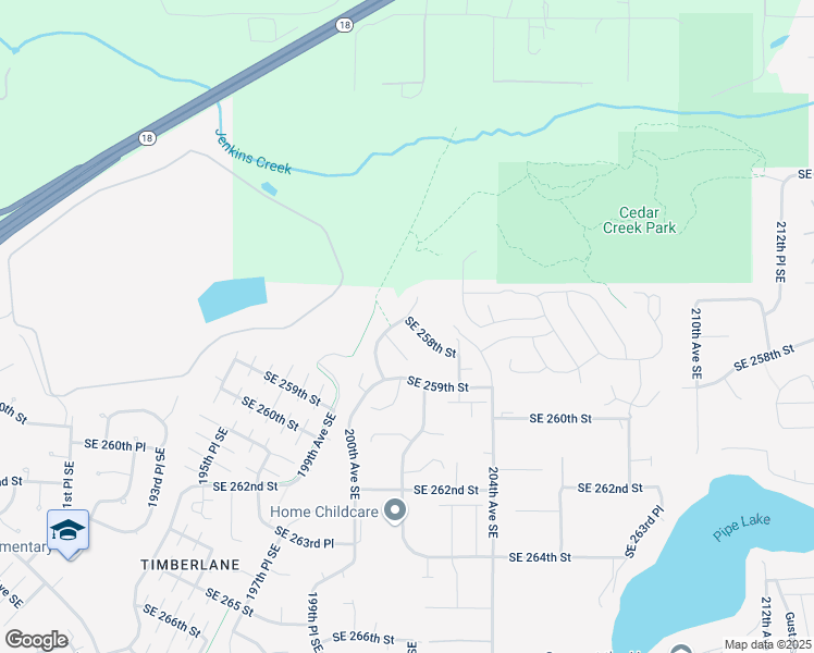 map of restaurants, bars, coffee shops, grocery stores, and more near 25802 201st Avenue Southeast in Covington