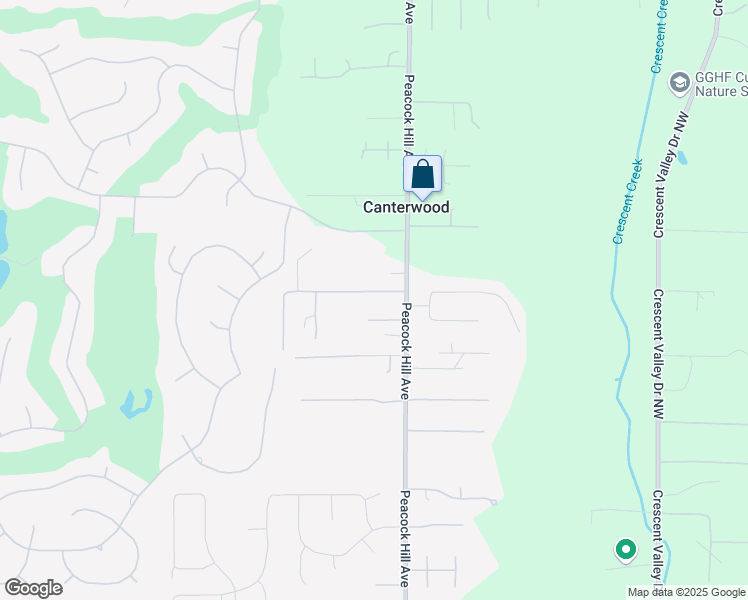 map of restaurants, bars, coffee shops, grocery stores, and more near 3821 Firdrona Drive Northwest in Gig Harbor