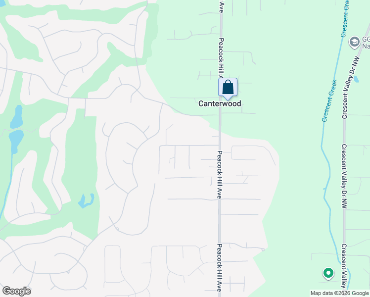 map of restaurants, bars, coffee shops, grocery stores, and more near 12516 40th Avenue Northwest in Gig Harbor