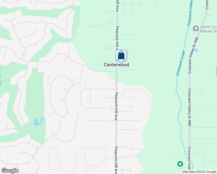 map of restaurants, bars, coffee shops, grocery stores, and more near 3821 Firdrona Drive Northwest in Gig Harbor