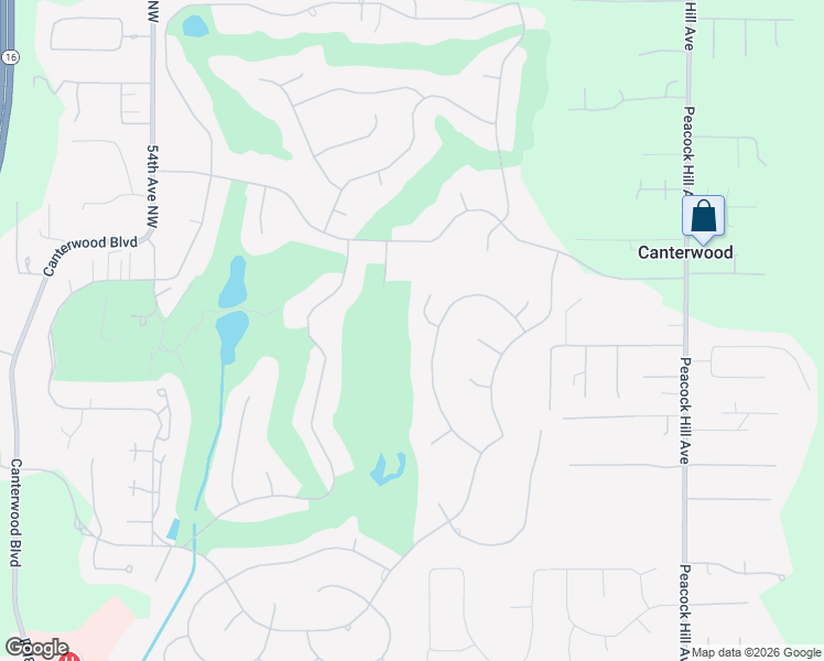 map of restaurants, bars, coffee shops, grocery stores, and more near 4502 126th Street Court Northwest in Gig Harbor