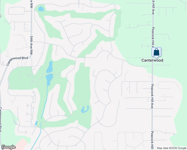 map of restaurants, bars, coffee shops, grocery stores, and more near 4502 126th Street Court Northwest in Gig Harbor