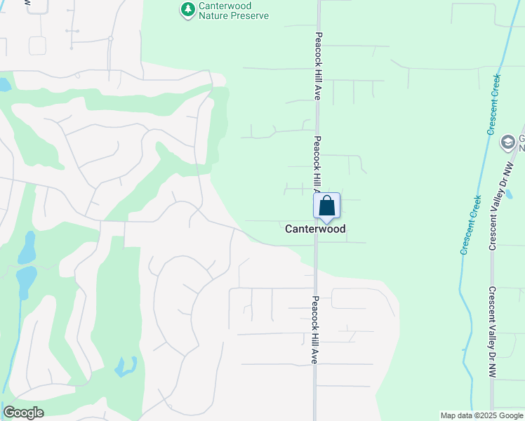 map of restaurants, bars, coffee shops, grocery stores, and more near 4009 129th Street Northwest in Gig Harbor