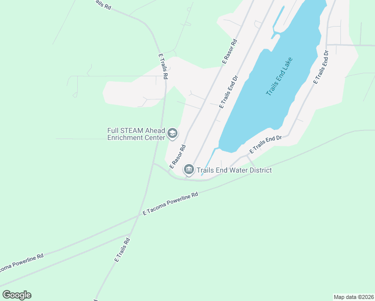 map of restaurants, bars, coffee shops, grocery stores, and more near 2310 East Trails End Drive in Belfair