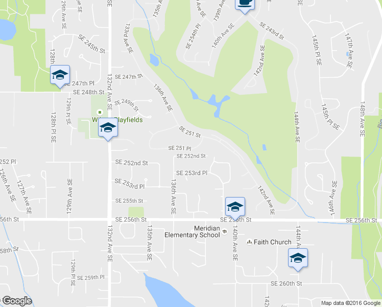 map of restaurants, bars, coffee shops, grocery stores, and more near 13703 Southeast 251st Place in Kent