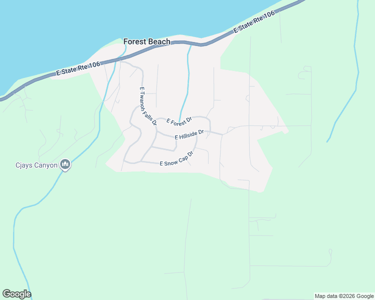 map of restaurants, bars, coffee shops, grocery stores, and more near 211 East Snow Cap Drive in Belfair