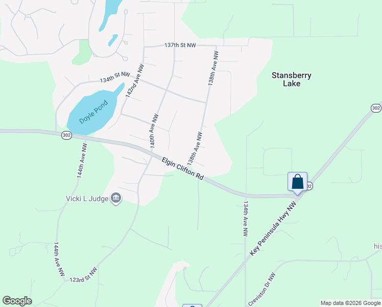 map of restaurants, bars, coffee shops, grocery stores, and more near 13016 138th Avenue Northwest in Gig Harbor