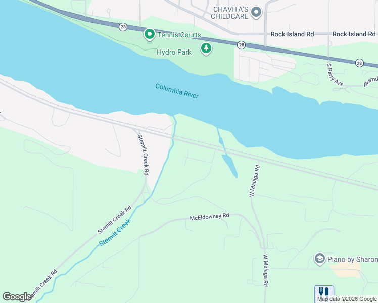 map of restaurants, bars, coffee shops, grocery stores, and more near 2720 Mill Pond Road in Malaga