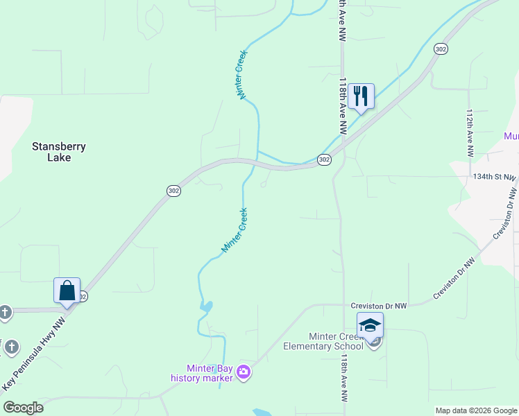 map of restaurants, bars, coffee shops, grocery stores, and more near in Gig Harbor