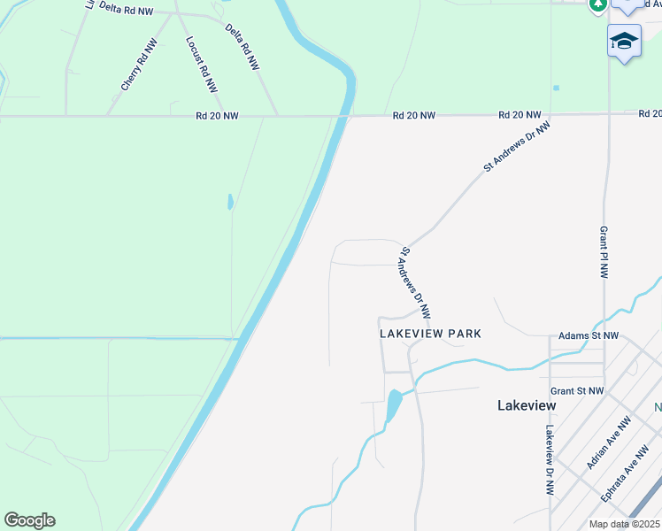 map of restaurants, bars, coffee shops, grocery stores, and more near 19473 Fairway Drive Northwest in Soap Lake